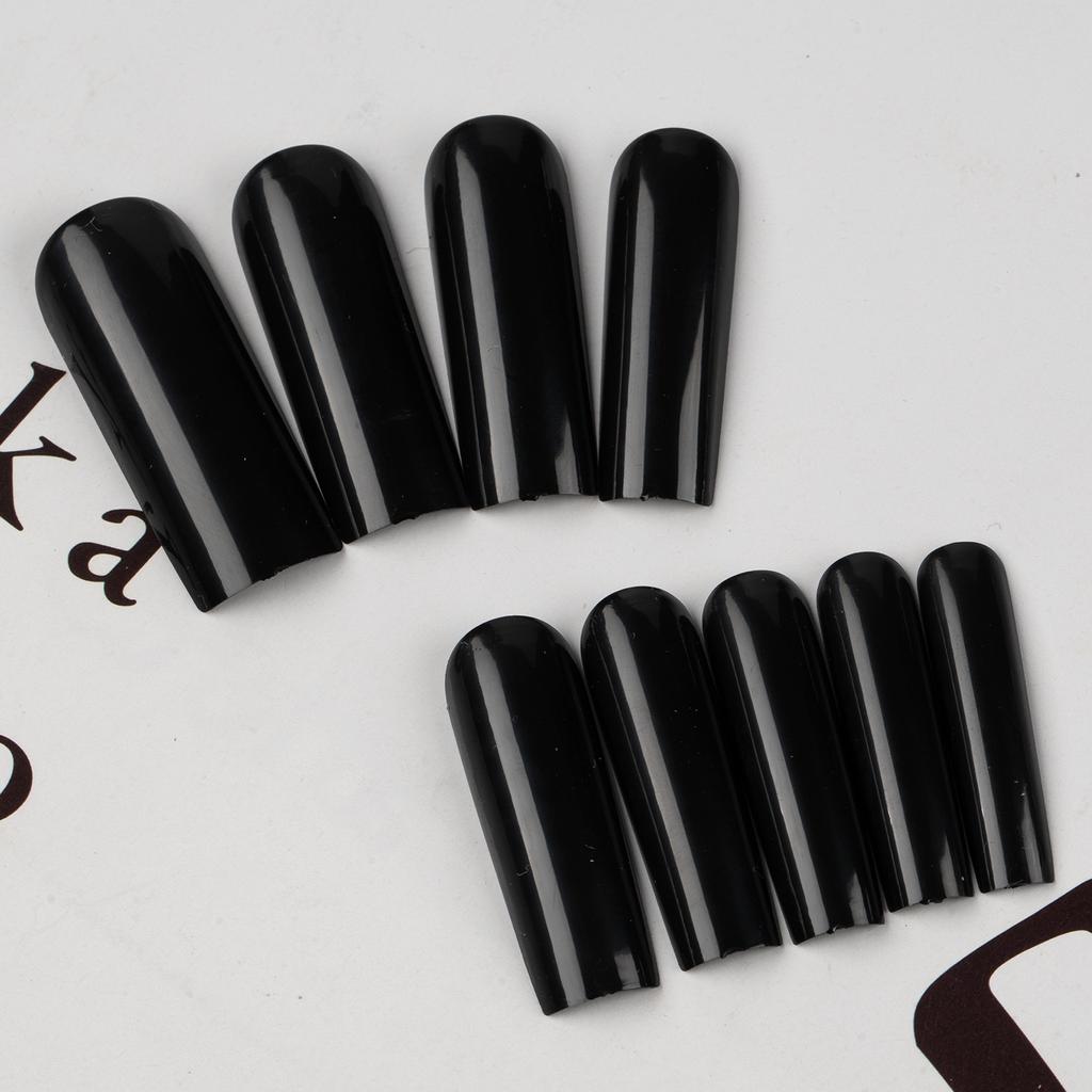 600 Pieces Of Seamless Transparent Extended Square Nail Pads, Full Stickers Of Fake Nails, Natural Color Wearing Nail Generation