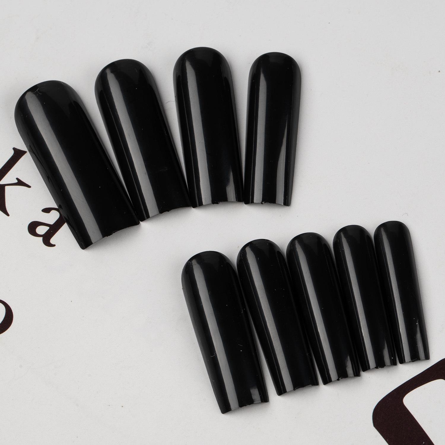 

600 штук бесшовных прозрачных удлиненных квадратных накладок для ногтей, полные наклейки накладных ногтей, натурального цвета, поколение ногтей 600 Pieces Bag