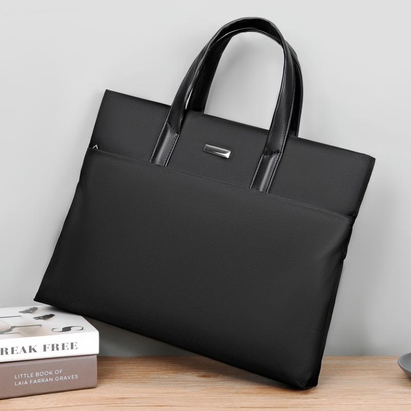 Pasta Masculina de Negócios Leve Bolsa de Mão Grande Capacidade Bolsa para Computador de Mão Bolsa de Ombro Casual Bolsa Transversal