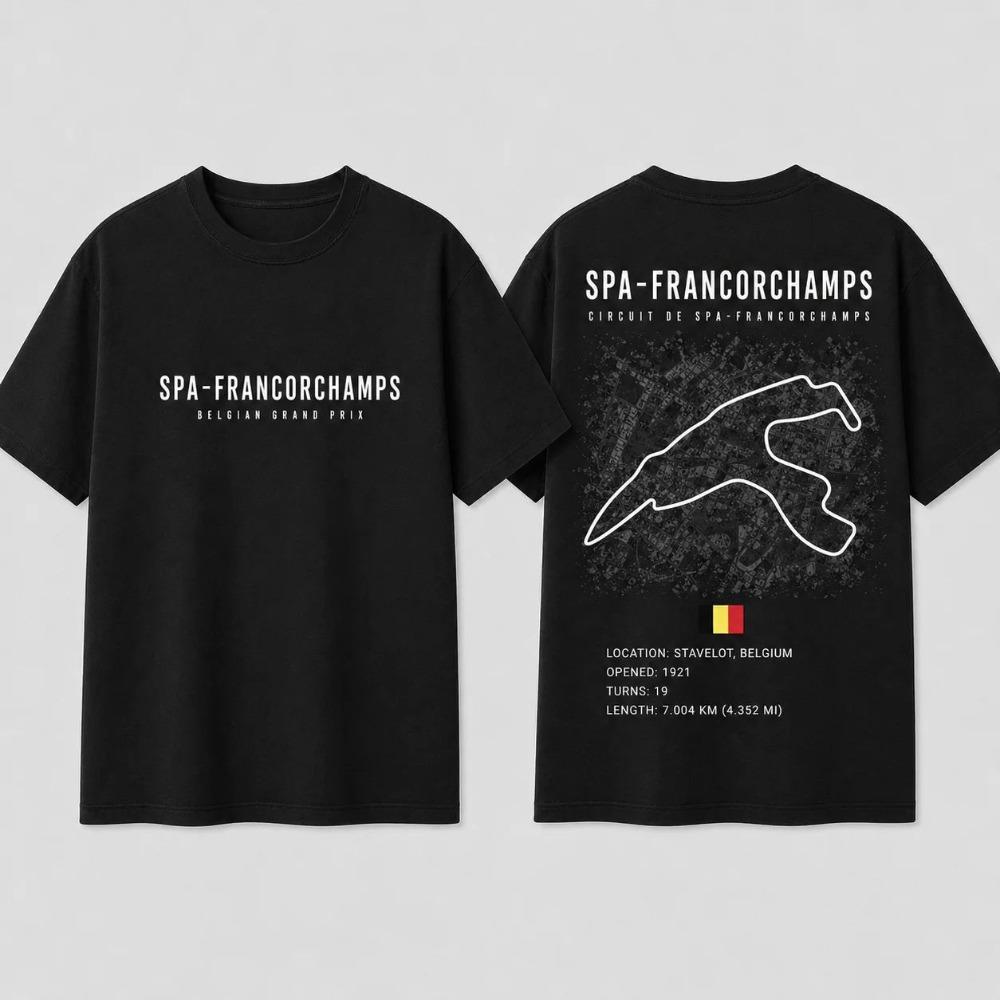 Nürburgring Bedrucktes Kurzarm-T-Shirt Geeignet für Autorennfahrer-Enthusiasten Herren Damen Kleidung 2026 Sommer Neues T-Shirt Oberteile