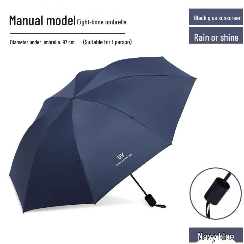 Unisex Extra Large Folding Sunshade Umbrella with UV Protection for All Weather