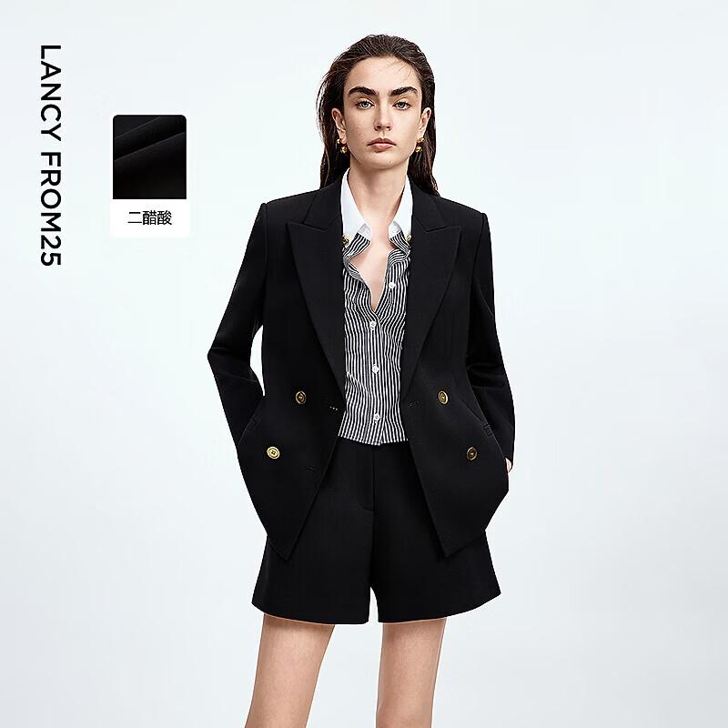 Lancy Women's Elegant Acetate Blend Business Blazer