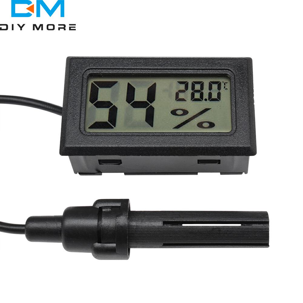 Mini cyfrowy miernik wilgotności termometr higrometr wskaźnik czujnika LCD temperatura lodówka monitorowanie akwarium wyświetlacz kryty