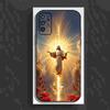 God Jesus Pray Cover Phone Case For Samsung Galaxy A13,A21s,A22,A31,A32,A52,A53,A71,A80,A91 Soft Black Cover