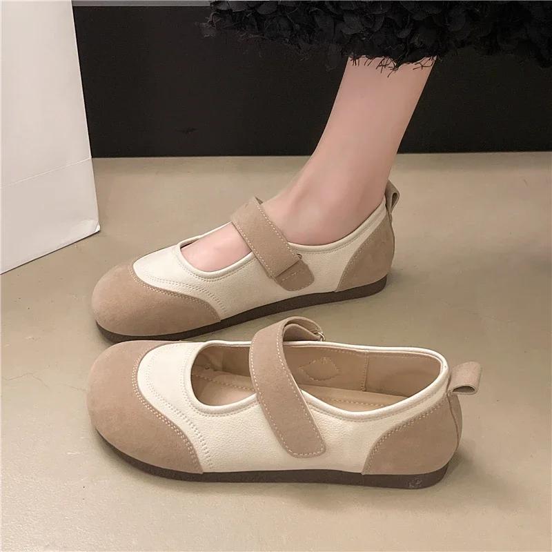 Women Flats Mary Jane Canvas Sandals Spring Summer Walking Shoes Designer Flat Casual Silver Beige Board Shoes Zapatos Mujer