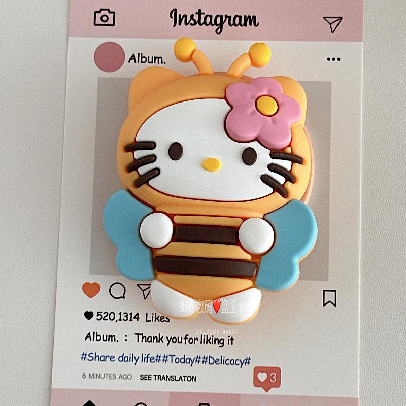 KT Cat Crying Doll Phone Holder – Cute, Fun, Versatile, Airbag Design for Desktop or Drama Watching.