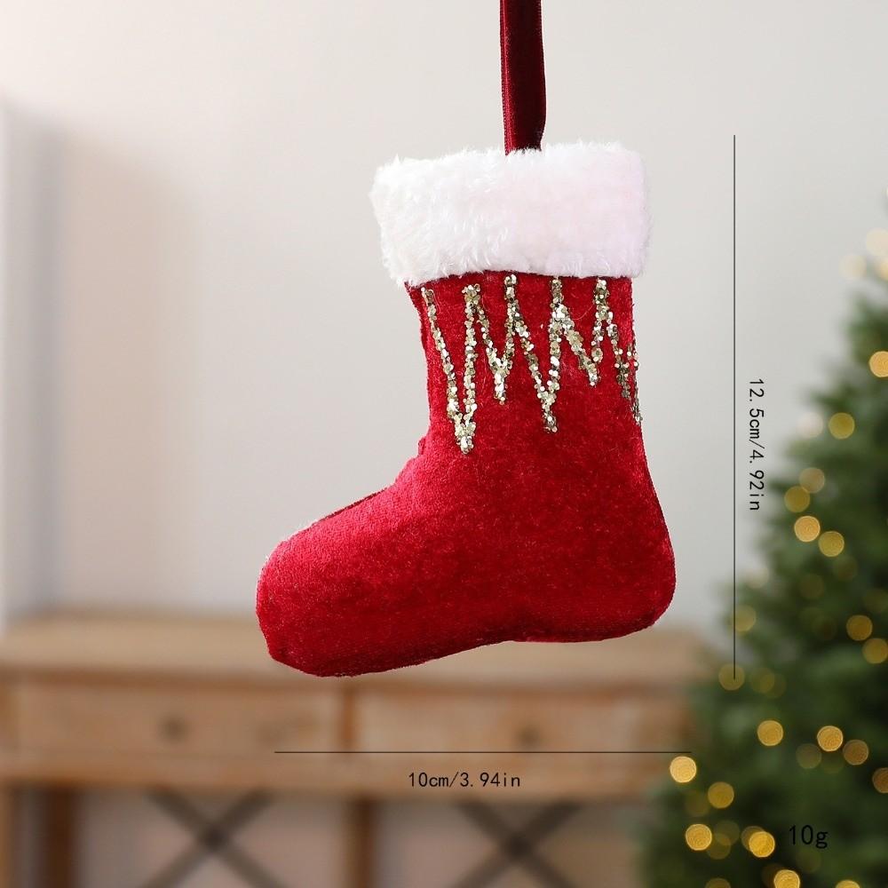 Christmas Hat Hanging Christmas Decorations Plush Christmas Ornaments  Holiday New Year