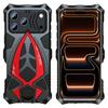Sports Car Metal Silicone Shockproof Phone Case with Film