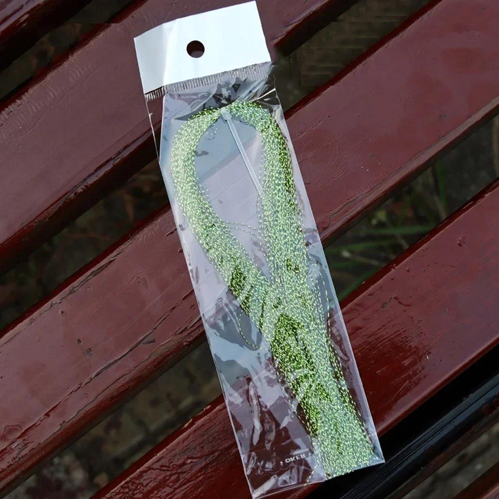110Pcs 30cm Artificial Bait Twisted Flashabou Tinsel Fly Fishing Tying Crystal Flash For Jig Hook Shinning Fishing Lure Making