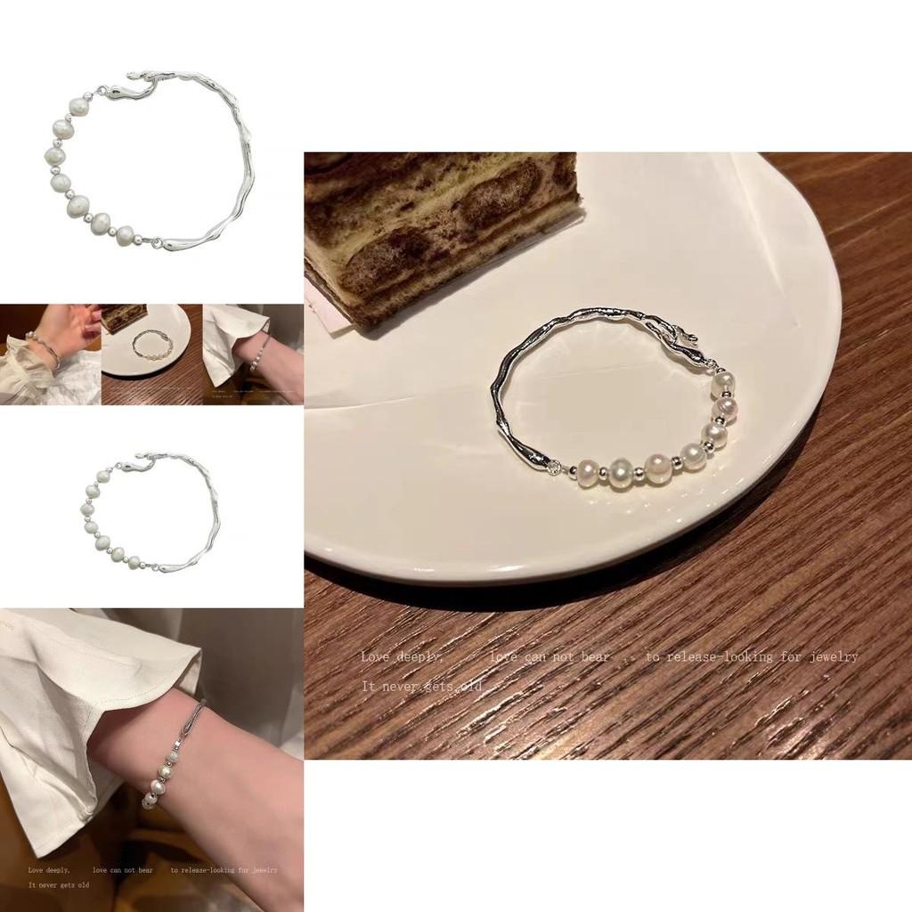 Fashionable French Baroque Pearl Bracelet For Women Unique Minimalist High-end Design