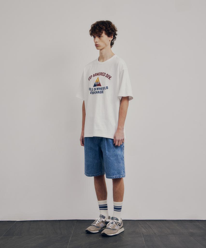 ESPIONAGE Armored Div Heavyweight Tee Off White