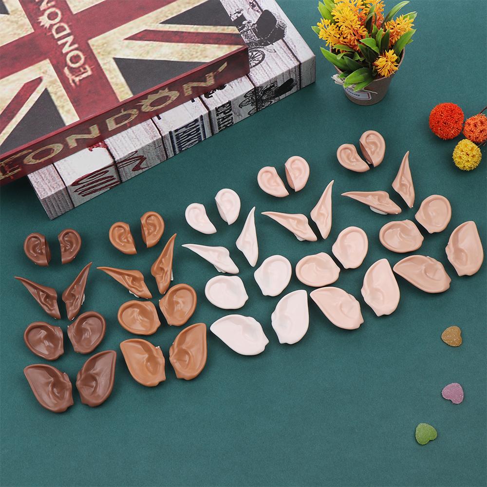 1Pc New Blyth Doll Icy Toy Ears Toy White Natural Tan Dark And Super Black Skin Only Ears Dolls Accessories