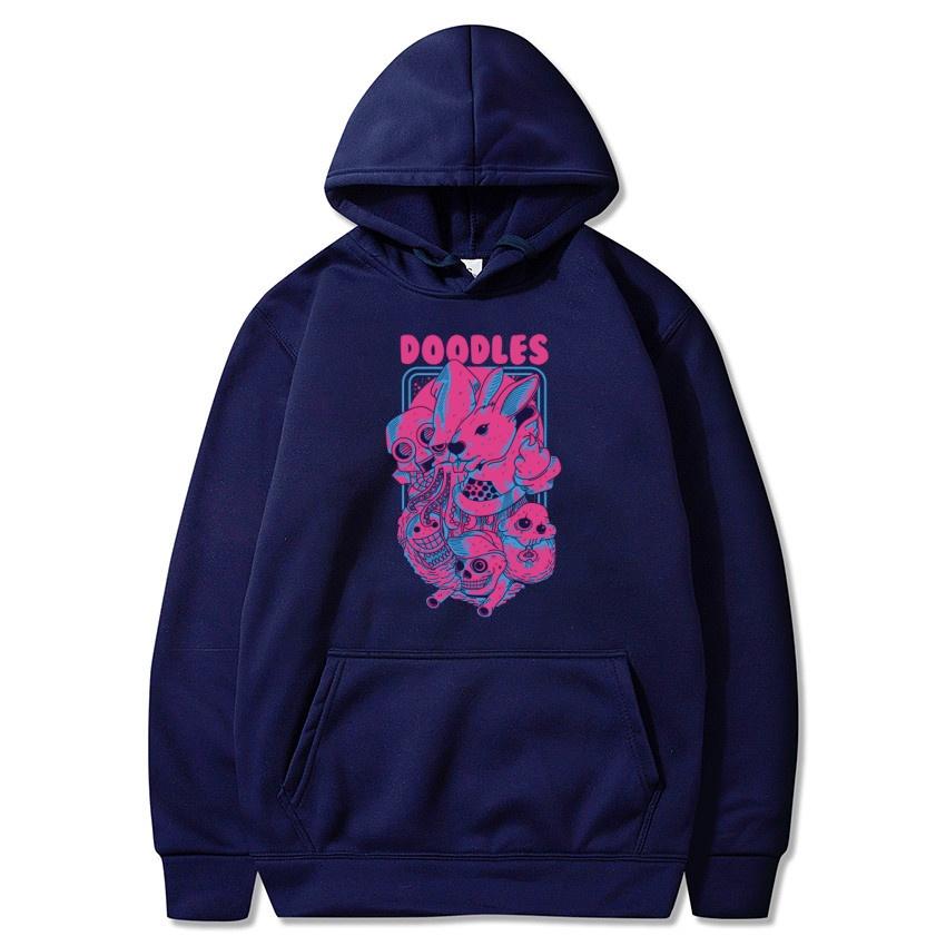 Funny Autumn And Winter Fleece Hoodie Street Fashion Harajuku Pullover, Men's and Women's Casual Long Sleeved Warm Hoodie