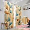 2pcs,2D Plane Printing Curtains Autumn Foliage Art Versatile Fabric (without Rod) Home Decor Ldeal for Kitchen Living Room
