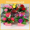 Exquisite High Realistic Appearance Plastic Potted Flower For Vibrant Decor Spaces