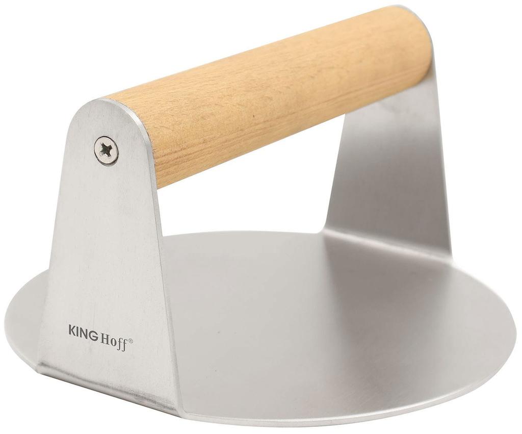 Prasa do mięsa burgerów 14cm ze stali nierdzewnej praska KINGHOFF KH-1878