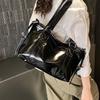 Glossy Large Capacity Tote Bag Women's Shoulder Bag