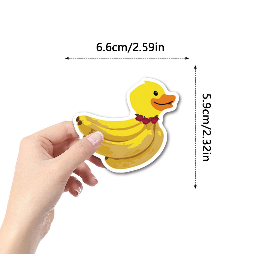 55 New Banana Duck Graffiti Stickers Decorative Scooter Computer Guitar Account Stickers