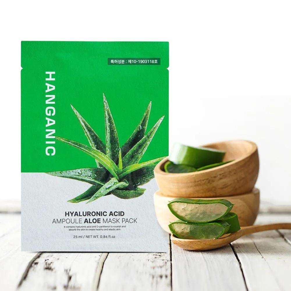 

100 Hyaluronic Acid Ampoule Aloe Mask Packs