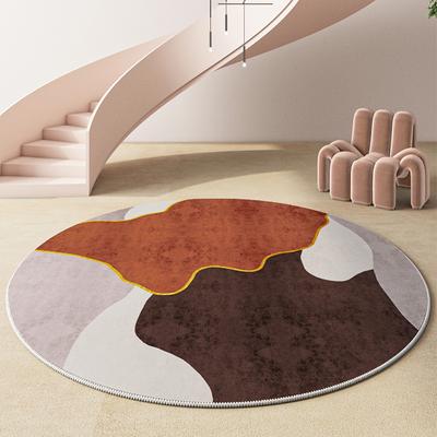 Modern Light Luxury Round Rugs and Carpets for Home Living Room Decoration Teenager Bedroom Decor Carpet Sofa Area Rug Floor Mat