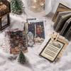 100 pcs Christmas theme Material paper book Mini Decorative Diary Album Scrapbooking accessories Junk Journal Supplies