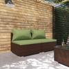Day and Night - Day and Night 2-piece Garden Furniture Set and Brown Synthetic Rattan Cushions