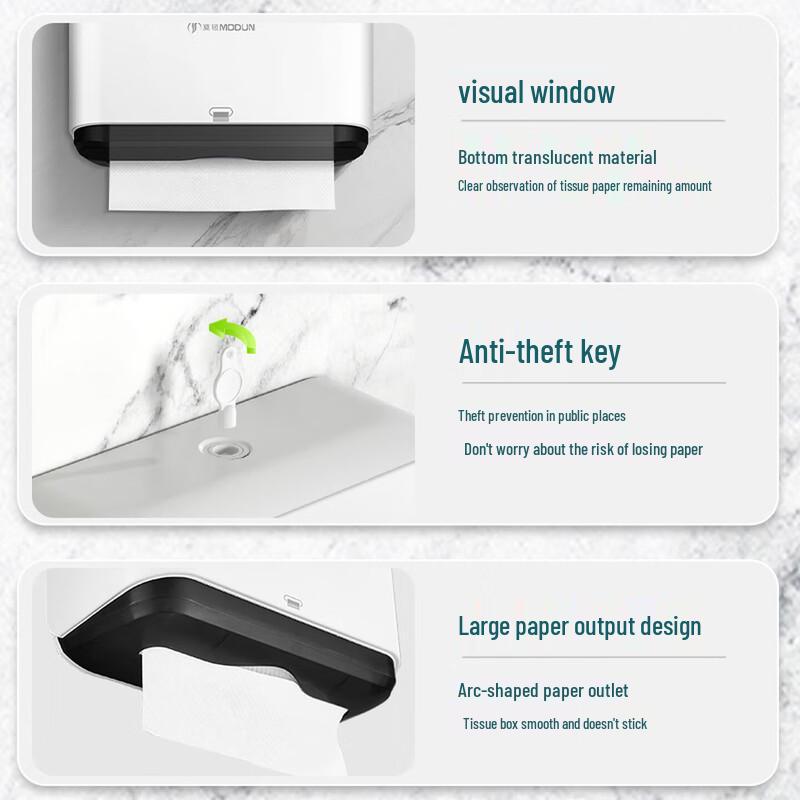 MODUN Wall-Mounted Plastic Paper Towel Dispenser