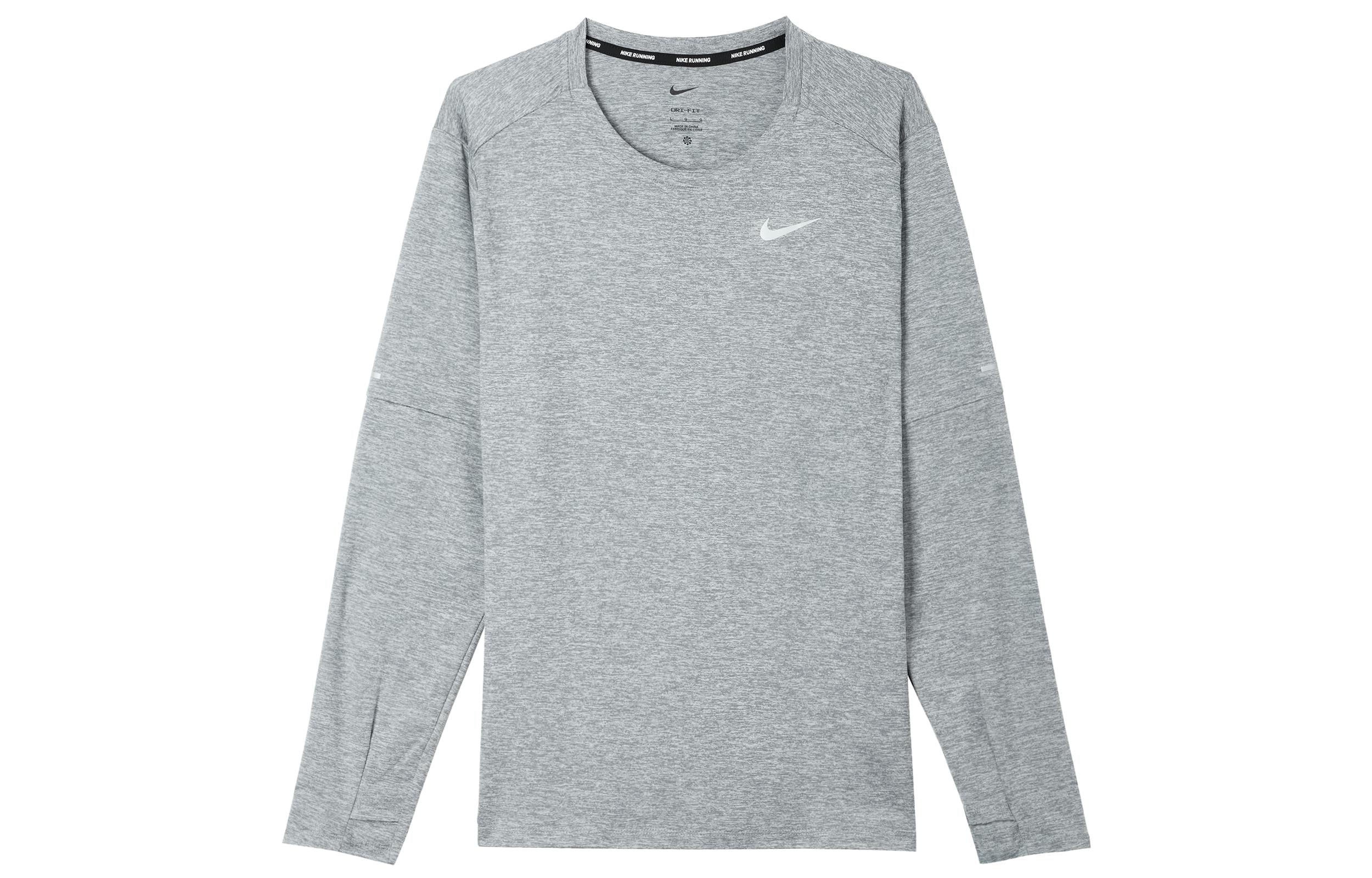 Nike T Shirts Men s Light Gray Crew Neck Moderate Straight Fit DD4755-084 XXXL