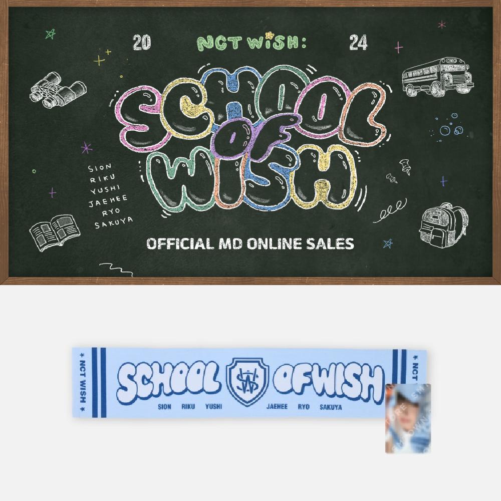 

Предзаказ 2024 NCT WISH Fan Meeting Набор полотенец со слоганом SCHOOL of WISH