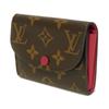 Gebraucht 12564 Porto Monnaie Rosalie M41939 7941 LV Logo Blume altes Modell Kartenetui Geldbörse Monogramm Fuchsie Damen von
