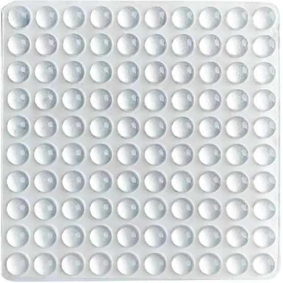 PTAPIPI 100 ШТ. Самоклеящиеся амортизирующие накладки Полусферической формы Резиновые ножки для снижения шума для шкафов, мелкой бытовой техники, электроники, картин чистый