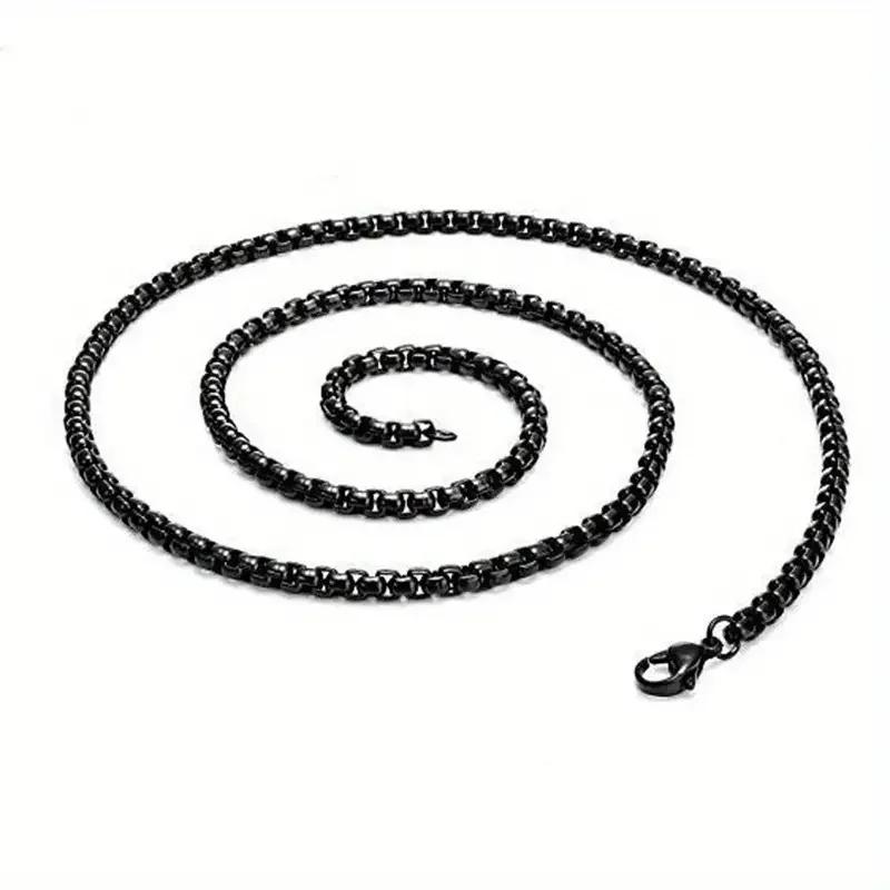 Stainless Steel Necklace, Street Fashionable Hip Hop Zircon Accessories for Men