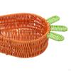 Karotte Lagerung Korb Ostern Obst Lebensmittel Geformt Rustikalen Wicker Servieren