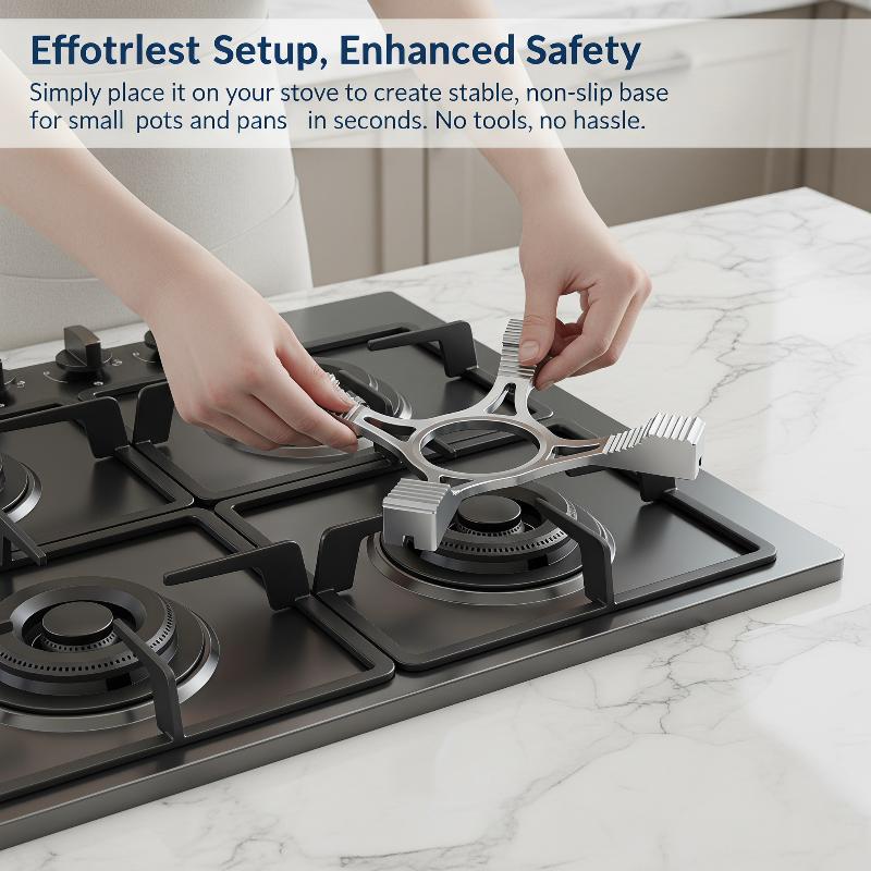 Replacements Universal Gas Stove Stand Anti-Skid 4 Claws Gas Stove Bracket Anticorrosive Cast Iron Gas Stove Cooker Ring Home
