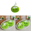 Plush Coconut Coin Wallet With Zipper Storage For Kids And Teens
