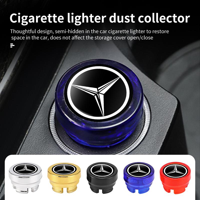 Car Cigarette Lighter Cover Dustproof Plug Decoration Cap For Mercedes Benz W211 W124 W176 W177 C180 C200 C260 C300 GLC CLE CLA