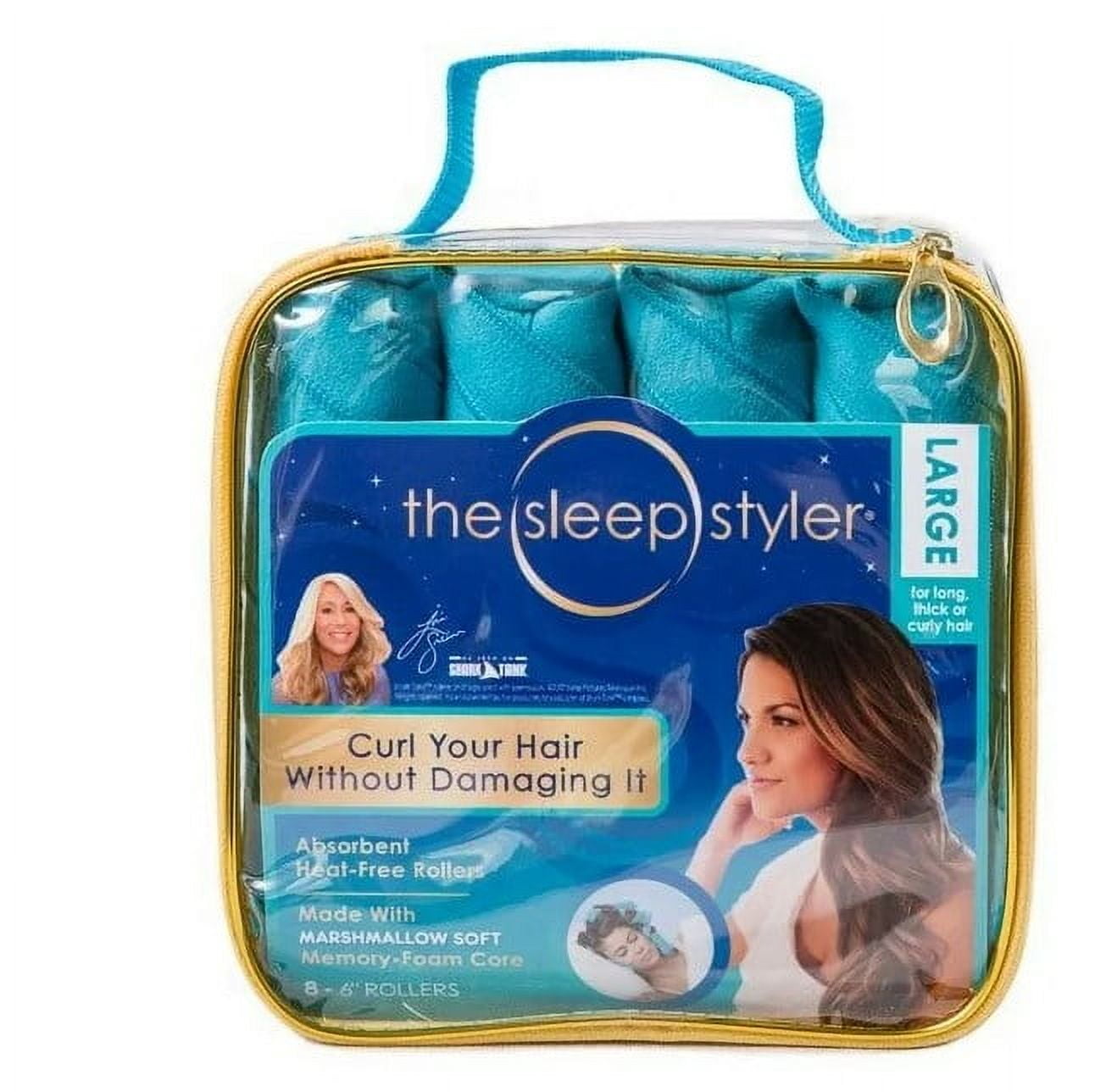 

8 PCS Set The Sleep Styler Absorbent Heat Free 6 Foam Hair Roller,Large L