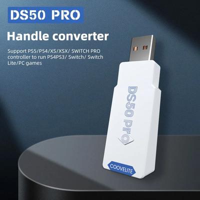 Adaptador de Conversão de Manípulo DS50 Pro Mini Plug and Play Compatível com Bluetooth Acessórios de Jogo para PS5/PS4/XboxElite Pro Controller