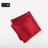 Solid Color Glossy Pocket Towel Handkerchief Suit Black Red High-Density Small Square Towel Chest Towel