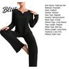 Women Pajama Set 2Pcs/Set Pajamas V-Neck Long Sleeve Lace Trim Tops Casual Home Clothing Elastic