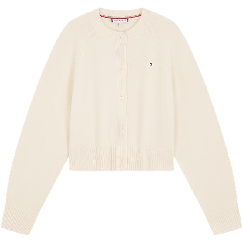 

Женский шерстяной кардиган Tommy Hilfiger 2025 Осень/Зима свободного кроя XS