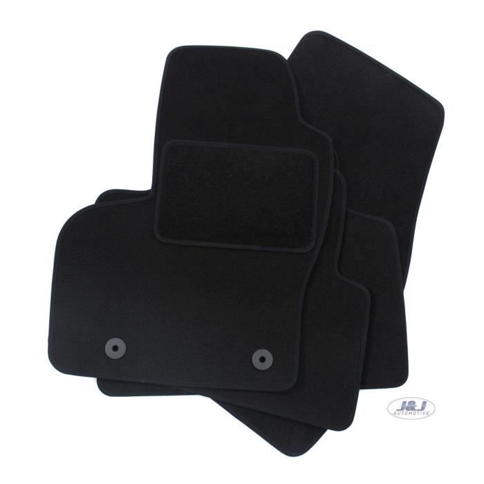 Tapis De Sol Noir Velours - J&J AUTOMOTIVE - Ford Kuga 2008-2012 - Sur Mesure - Antidérapant - Imperméable
