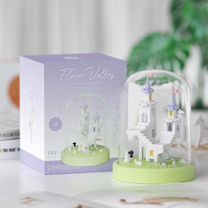 Exquisite Educational Jigsaw Puzzle Building Blocks Featuring Realistic Flower Designs