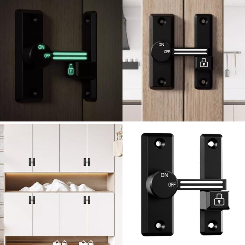Easy Installion Designs 90/180 Degree Door Latches Lock for Extra Privacy In Hotel Offices Supplies and Garages Use