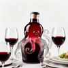 Creative Octopus-Shaped Wine Decanter | 320ml Mini Portable Whiskey Bottle with Reusable Glassware - Perfect for Home Dining, Outdoor Parties