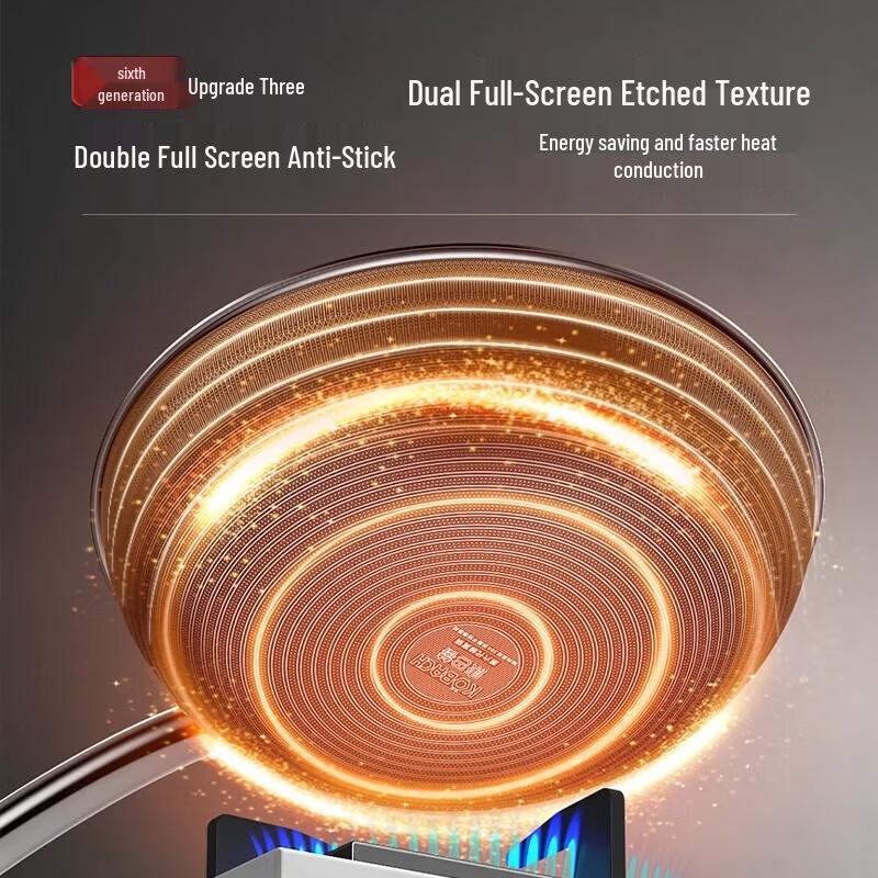 KOBACH 6. Generation 32cm Edelstahl Antihaft Wok