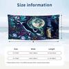 Magic Cats Nature Theme Quick Dry Beach Towel Custom Name Text Print Large Sand Resistant Towel Beach Vacation