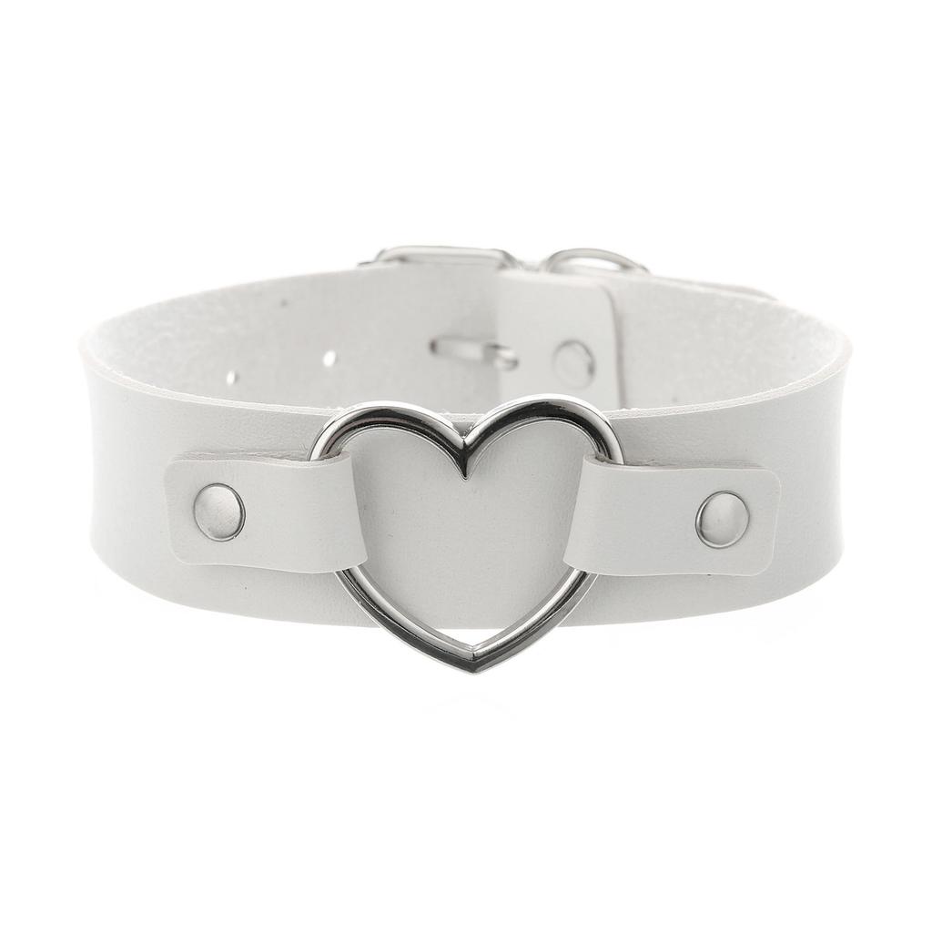 Nuovi Sexy alla Moda Vintage Fascino Gotico Collane a Collare Gioielli Regalo Cuore Gotico in Pelle Harajuku Donna Punk Collana Choker