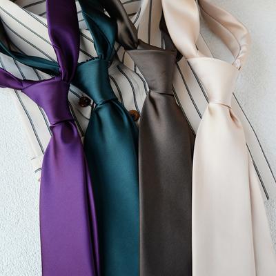 Nodo a Mano Maschile Premium Matrimonio Sposo Gentiluomo Business Casual Accessori Abito 8cm Lucido Lunga Cinghia