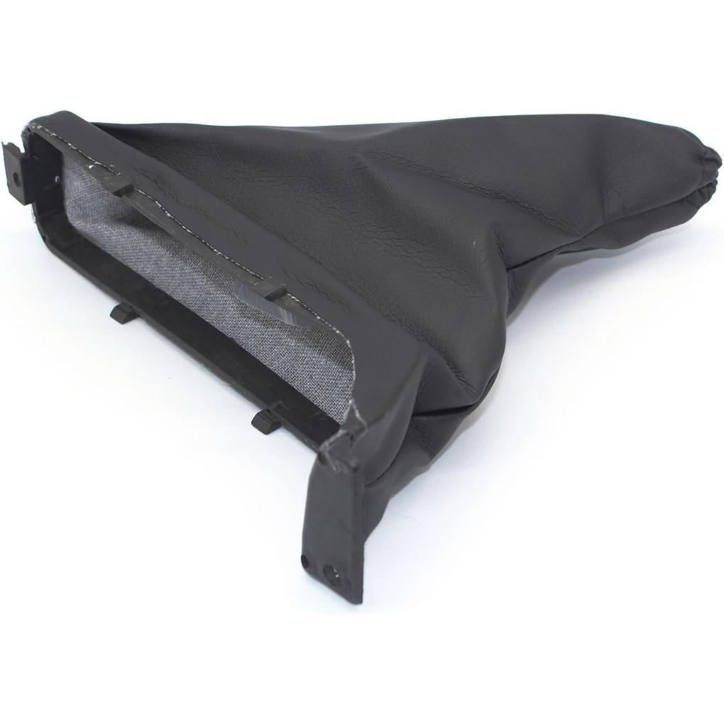 Black Elegant Dust-proof Car Handbrake Gaiter Cover In Black PU Leather For Car Parking Handbrake Boot Gaiter